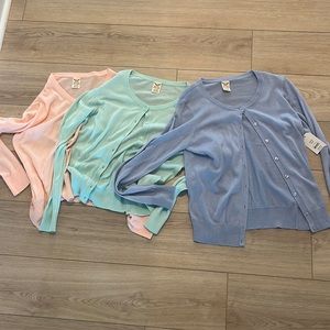 3 pack of cardigans, all NWT